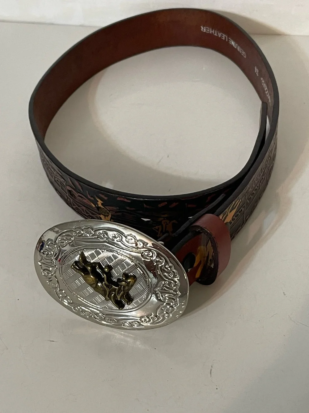 Nocona Bucking Bronco Belt for Youth